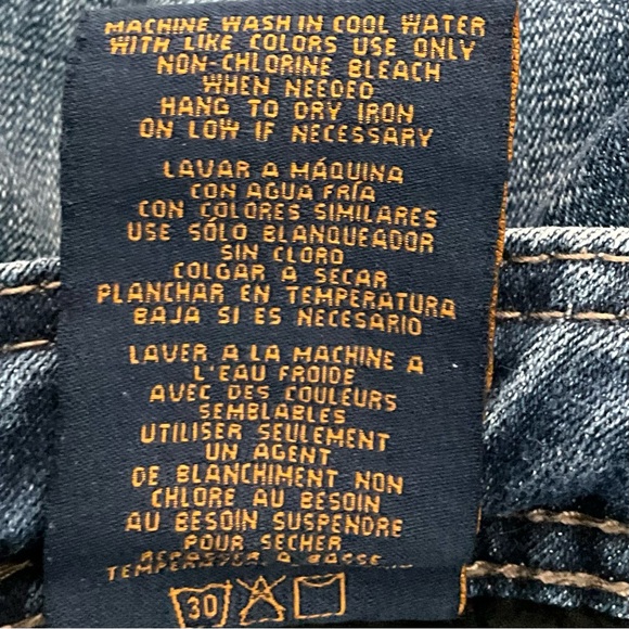 Seven7 Luxe Jeans Size 18 Bootcut Dark Blue Denim - Picture 7 of 7